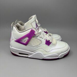 2024 Nike Air Jordan 4 Retro GS White Hyper Violet FQ1314-151 Kids Size 5.5Y